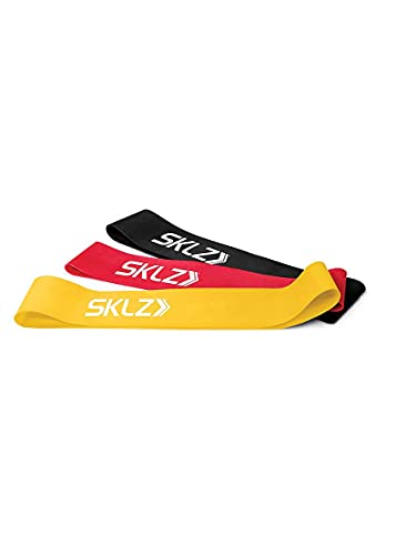 SKLZ SLKZ Mini Resistance Bands, Set of 3,Yellow