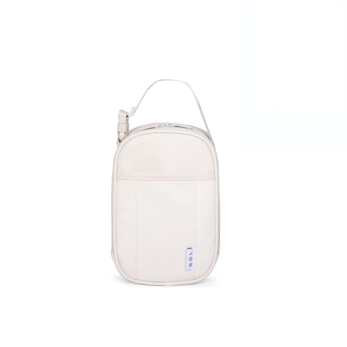 NOL Small Insulated Snack Bag Mini Freezable Cooler Pouch 3L fit 3 Cans | Wide-Mouth 6hours Cool & Warm Lightweight Leakproof Nylon Box for Work Travel Cream - color: Cream