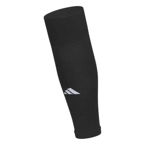 adidas Metro Soccer Socks or Calf Sleeves 1 Pair - color: Black/White/Calf Sleeve, size: Large, style: Calf Sleeve