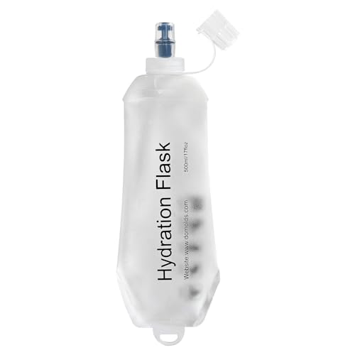 500ml Soft Flask Soft Water Bottle for Running, Hiking, Cycling and Climbing - White - color: 500ml, white