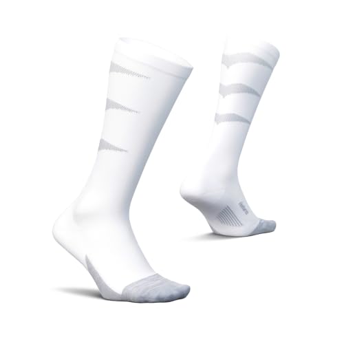 Feetures Compression Knee High Socks - Graduated Compression Socks for Women & Men - (1 Pair) - color: New White, size: Small
