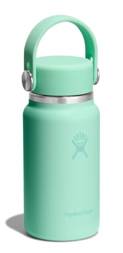 Hydro Flask Micro Bottle - Insulated Mini Leak Proof Flask for Purse or Pocket in 6.7 Oz Mermaid Green - color: MERMAID GREEN