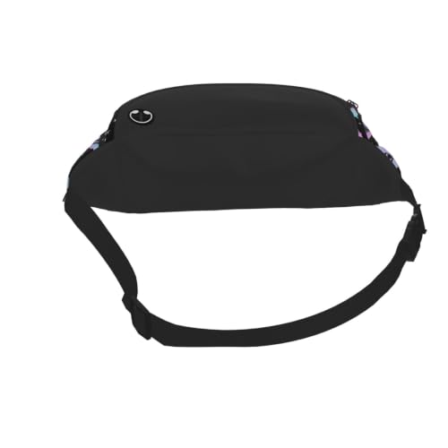 Dujiea Fanny Pack, Cute Flying Bats Waist Bag With Headphone Hole Belt Bag Adjustable Sling Pocket Fashion Hip Bum Bag For Women Men Kids Outdoors Casual Travelling Hiking Cycling - color: Cute Flying Bats
