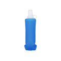 Packable Soft TPU Water Bottle for Outdoor Running Sports, 500 ml, Blue - color: Blue