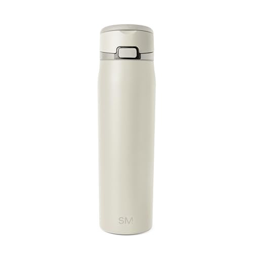 Simple Modern Water Bottle with Straw & Handle | 24oz | Beige - color: -Cashew, size: 24 Ounces