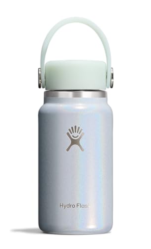 Hydro Flask Micro Bottle - Leak Proof Purse or Pocket Flask - Insulated Mini Water Bottle 6.7 Oz Glimmer Blue - color: GLIMMER BLUE
