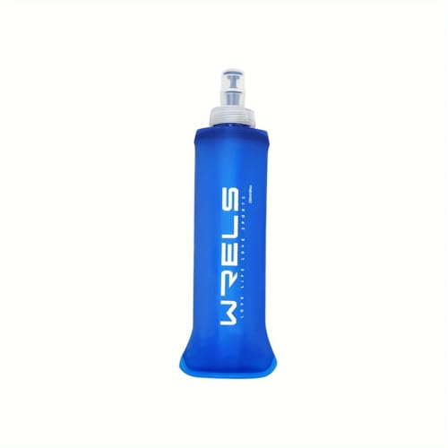 250ml/500ml Soft Flask Water Bottle, Foldable Sports Water Bottle with Silicone Mouthpiece, Lightweight Portable Hydration Pack Bottle for Running, Hiking, Cycling, Marathon,& Outdoor Fitness (250ml) - size: 27 Ounces