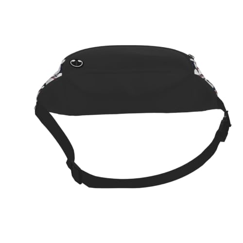Dujiea Fanny Pack, Overlapping Baseballs Waist Bag With Headphone Hole Belt Bag Adjustable Sling Pocket Fashion Hip Bum Bag For Women Men Kids Outdoors Casual Travelling Hiking Cycling - color: Overlapping Baseballs