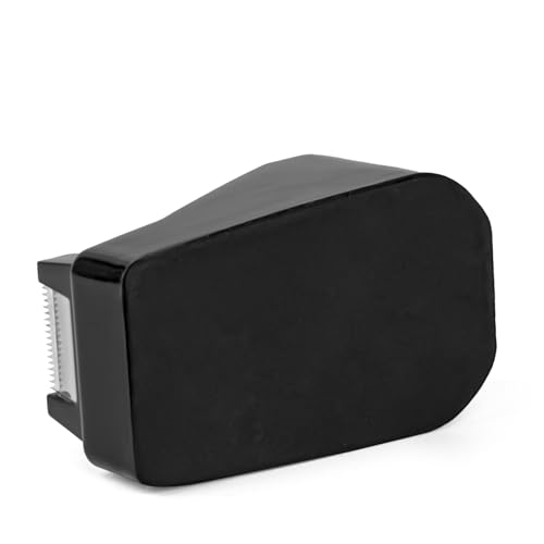 Desktop Tape Dispenser Black,Weighted Nonskid Base,Includes 6 Rolls of Tape - color: Black (6pcs Tape)