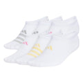 adidas Women's Superlite Super No Show Socks 6 Pairs - color: White/Wonder Sage Green/Tropic Bloom/3