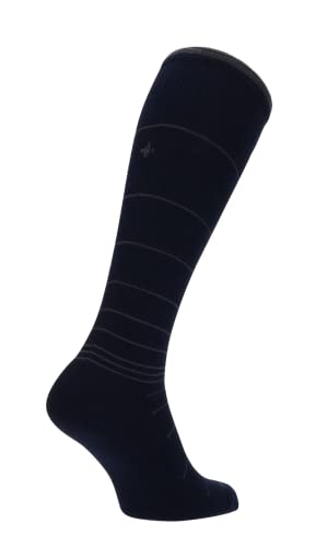 Sockwell Men's Circulator Moderate Graduated Compression Sock - color: Navy, size: Medium-Large