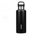 BJPKPK 32oz Insulated Water Bottle Stainless Steel Water Bottle with Handle - color: Black, size: 32 Ounces