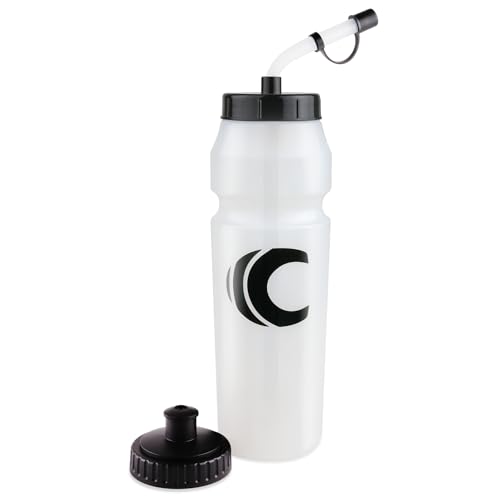 Cannon Sports 1 Liter Sports Water Bottle, 2 Lids, BPA-Free (Clear) - color: Clear