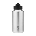 Stainless Steel Water Bottle 1050ml Wide Mouth With Straw - color: With Straw