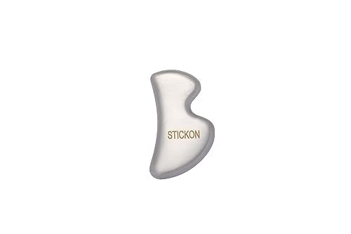 STICKON Stainless Steel Muscle Scraper Tools Set 2 in 1 Gua Sha Scraping Massage Tools, IASTM Tool for Physical Therapy Great Soft Tissue Mobilization Tool(STICKON-48) - style: Pitao10 Shape