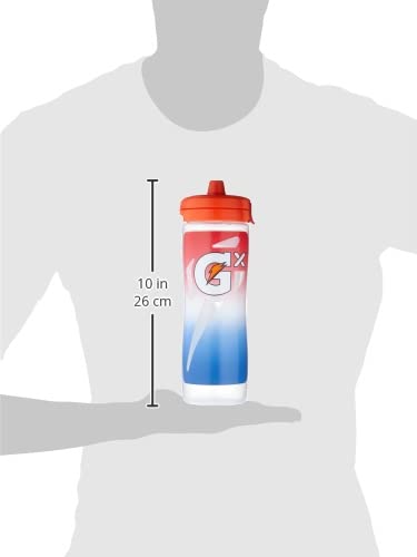Gatorade Gx Sports Bottle, Faded Flag, Plastic, 30oz - color: Faded Flag