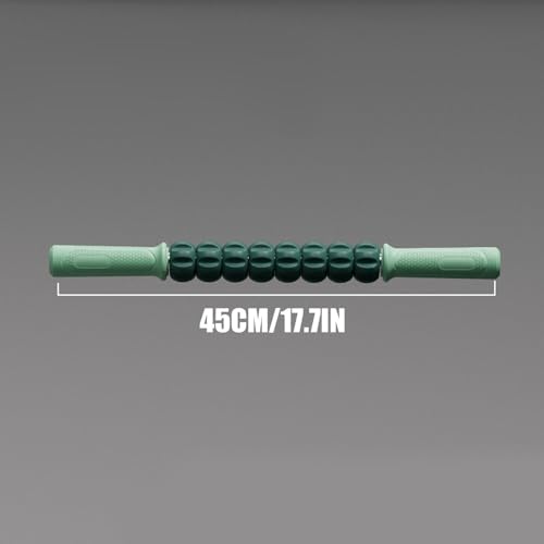 Massage Roller, Multi-Functional Body Massager, Leg Roller Stick - color: Green