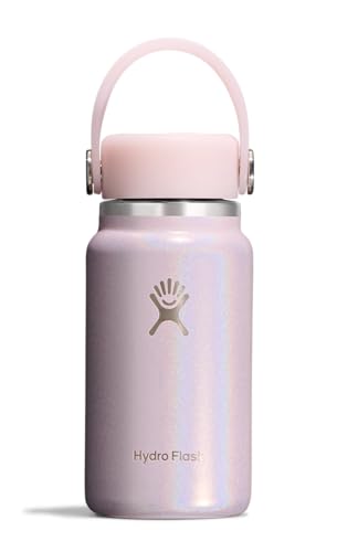 Hydro Flask Micro Bottle - Leak Proof Purse or Pocket Flask - Insulated Mini Water Bottle 6.7 Oz Glimmer Pink - color: GLIMMER PINK