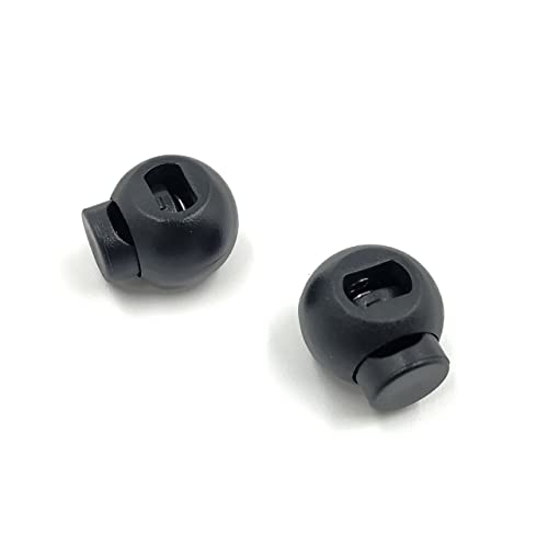 Plastic Toggle Stoppers for Race Belt Bib Holder (2PCS) End Spring Locks w/ 4" Drawstrings