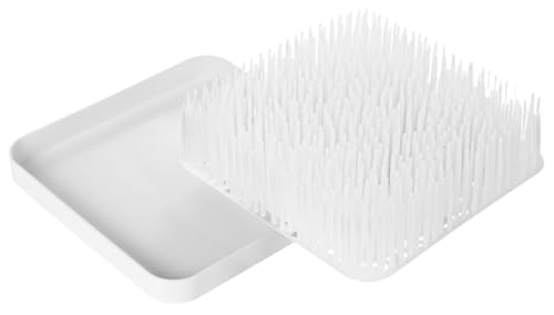 Boon Grass Countertop Drying Rack For Kitchen, Plastic - Winter White - color: White