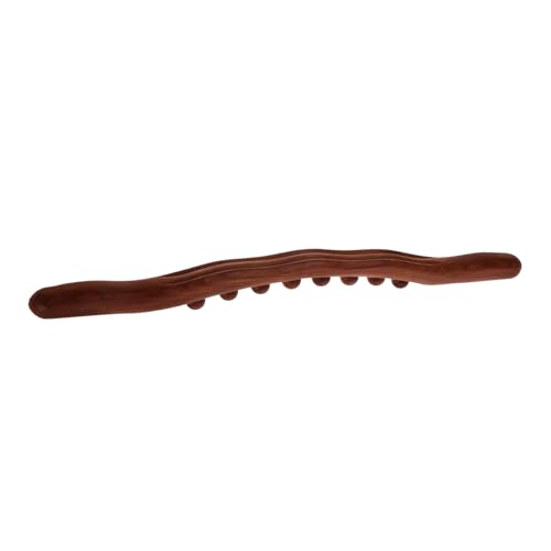 Toyvian Wooden Massage Stick, 8 Bead Gua Sha Tool for Muscle Relief