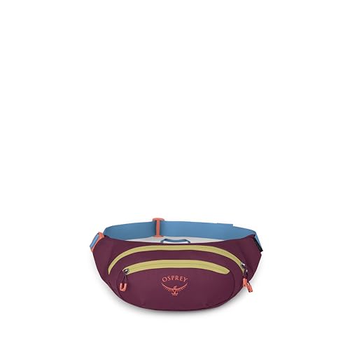 Osprey Daylite Waist Pack - Fanny Pack with Crossbody Shoulder Carry Option - Lightweight Hip Bag - color: Moody Burgundy