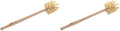 ELDR Supply Bottle Brush, 14in Extra Long German Beechwood Handle, Strong Hemp Bristles, Zero Waste, Cleans and Scrubs Hard to Reach Wide Mouth Jars, Glasses, and Tumblers (Pack of 2) - size: tall (Pack of 2)