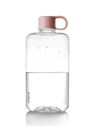Portable Flat Water Bottle, 16.9 oz, Pink - color: Pink, size: 16.9 Ounces