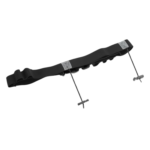 PATIKIL Triathlon Belt Bib Holder, Elastic Marathon Race Number Belt Marathon Running Race Belt with 6 Gel Loops for Marathon Racing Cycling, Black - color: Black
