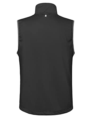 Little Donkey Andy Men's Lightweight Golf Vest Outerwear - color: Black, size: Medium