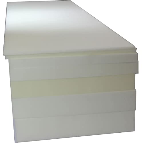 Mybecca Upholstery Foam Cushion Sheet High Density, 1" H x 24" W x 72" L - color: New High Density, style: 0.5X24X72