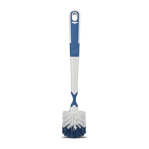 Unger 12.7” Flexible Glass and Bottle Scrub Brush, Extra-Long, Non-Scratch Cleaning Scrubber for Water Bottles, Travel and Coffee Mugs, Pitchers, Vases, Decanters, Glassware