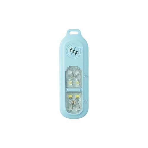 130DB Rechargeable Personal Alarm | One-Button Alarm | 4 Flash Light Modes | Equipped with a Back Clip | Free Keychain Included | Ideal for Women, Kids and the Elderl（Blue - color: Blue