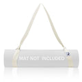 Slim Panda Yoga Mat Strap, Adjustable Soft Cotton Carrier - color: Milky White, size: 72 inches