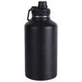 Wide Mouth Insulated Sports Water Bottle,Double wall Stainless Steel Vacuum flask with Leakproof Lid (Black, 64 Ounces) - size: 64 Ounces