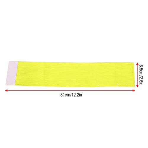 Captain Armband Nylon Outdoor Team Sports Armband Soccer Armbands Adjustable Player Bands for Adult Youth(Yellow) - color: Yellow