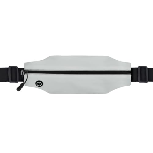 Running Belt Fanny Pack Men and Women Slim Running Bag Money Belt - color: Light Grayish