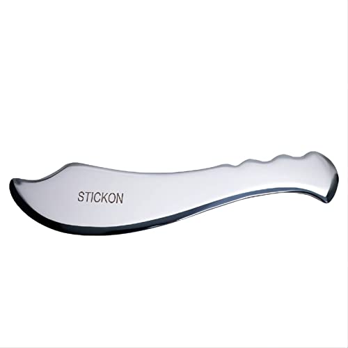 STICKON Guasha Tool Scraping Massage Tools Gua Sha Stainless Steel IASTM Tools Great Soft Tissue Mobilization Tool (STICKON-21) - style: STICKON-21