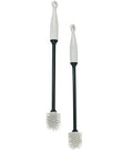 Iconikal 2-Pack Silicone Bottle Brush 12" Gray Flexible Non-Scratch Cleaner