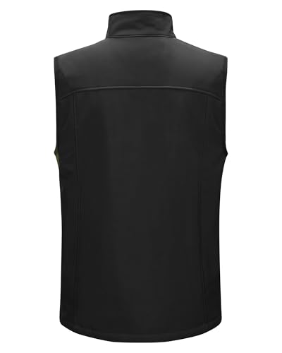Outdoor Ventures Men's Golf Vest Outerwear Quilted Casual Lightweight - color: Black, size: Small