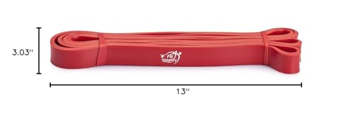 Fit Simplify Pull Up Assist Resistance Bands for Fitness, Physical Therapy, Stretching, Mobility and Exercise - color: Red