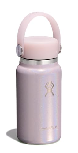 Hydro Flask Micro Bottle - Leak Proof Purse or Pocket Flask - Insulated Mini Water Bottle 6.7 Oz Glimmer Pink - color: GLIMMER PINK