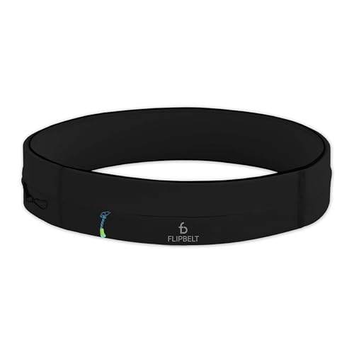 FlipBelt Zipper Running Belt, Waist Pack for Fitness and Running, US Company - color: Black, size: X-Small