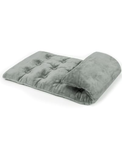 COMOIL Microwave Heating Pad 6 * 16'' Hot Pad for Neck, Shoulder, Period Cramps& Back Portable Warm Compress Weighted Moist Heating Pad, Unscented Grey