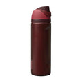 Owala FreeSip Stainless Steel Water Bottle 24 oz Black Cherry - color: Black Cherry, size: 24 Ounces