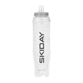SKIDAY Soft Flask 500 ml - TPU Collapsible Soft Water Bottle - BPA-FREE Folding Water Bottle for Running Hiking & Cycling White