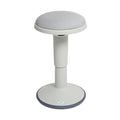 ECR4Kids Sitwell Wobble Stool with Cushion, Adjustable Height, Active Seating, Light Grey - color: Light Grey