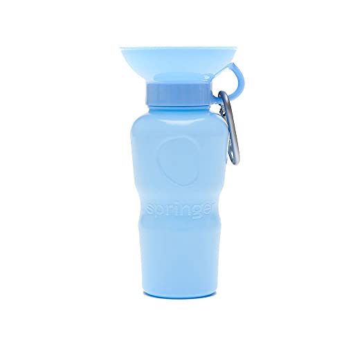 Springland Classic Portable Dog Water Bottle with Built-in Bowl, Sky Blue - color: Sky Blue, size: 22oz Classic