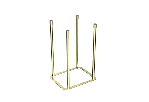 Water Bottle Drying Rack, Stainless Steel Bottle Dryer Rack, Baby Bottles Rack Dryer, Cup Drying Rack, Reusable Bag Drying Stand, Kitchen Stand Holder for Glass Bottles, Plastic Bag (Gold, Small) - color: Gold, size: Small