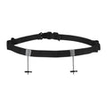 PATIKIL Triathlon Belt Bib Holder, Elastic Marathon Race Number Belt Marathon Running Race Belt with 6 Gel Loops for Marathon Racing Cycling, Black - color: Black